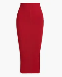 Marni Ribbed-knit midi skirt - Red Red