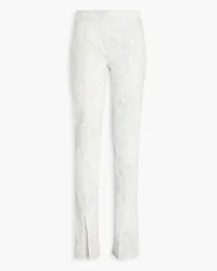 Zimmermann Embroidered mid-rise tapered jeans - Blue Blue