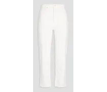 Claudie Pierlot Paquito mid-rise straight-leg jeans - White White
