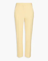 Rebecca Vallance Claire bouclé-tweed tapered pants - Yellow Yellow