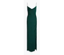 Katya sequined chiffon gown - Green