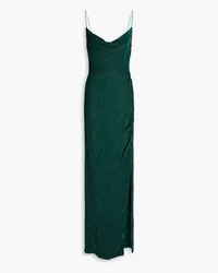 Retrofête Katya sequined chiffon gown - Green Green