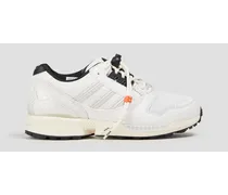 ZX 8000 mesh, leather and suede running sneakers - White