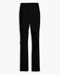 Alexander Wang Distressed high-rise straight-leg jeans - Black Black