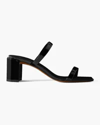 by FAR Tanya patent-leather sandals - Black Black