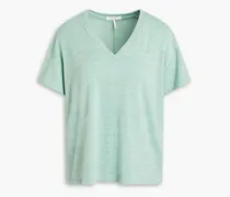 Marled knitted T-shirt - Green