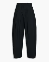 palmer//harding Solo stretch-cotton twill tapered pants - Black Black