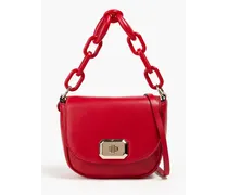 Leather shoulder bag - Red