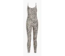 Alice Olivia - Nelda leopard-print jersey jumpsuit - Animal print