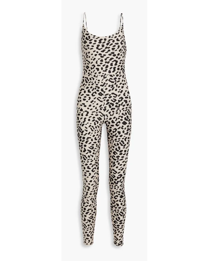 Alice Olivia - Nelda leopard-print jersey jumpsuit - Animal print