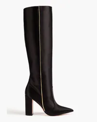 Gina Satin knee boots - Black Black