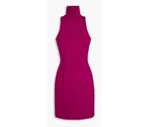 Jersey turtleneck mini dress - Purple