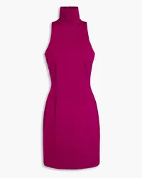 Sara Battaglia Jersey turtleneck mini dress - Purple Purple