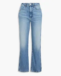 RE/DONE 70s faded high-rise straight-leg jeans - Blue Blue