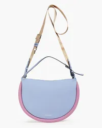 J.W.Anderson Bumper Moon two-tone leather shoulder bag - Blue Blue