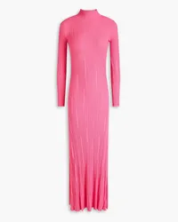 Jacquemus Lenzuolo ribbed-knit turtleneck maxi dress - Pink Pink