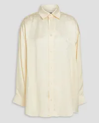 Balenciaga Oversized satin shirt - White White