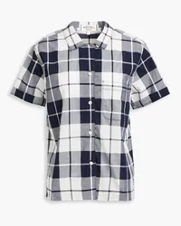 Alex Mill Maddie checked cotton-poplin shirt - Blue Blue