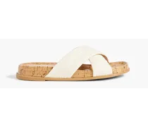Roza woven sandals - White