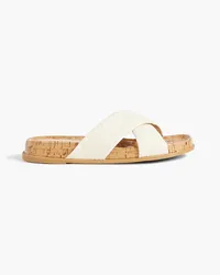 Stuart Weitzman Roza woven sandals - White White