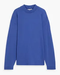 Acne Studios Embossed cotton-jersey T-shirt - Blue Blue