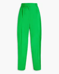 Sandro Pleated grain de poudre tapered pants - Green Green