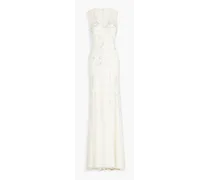 Blyhe embellished tulle bridal gown - White