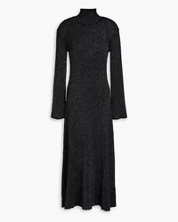 Day Birger et Mikkelsen Neal ribbed Lurex-jersey midi dress - Black Black