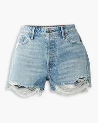 GRLFRND Helena distressed denim shorts - Blue Blue