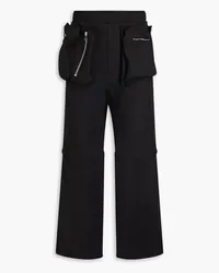 J.W.Anderson Convertible jersey track pants - Black Black