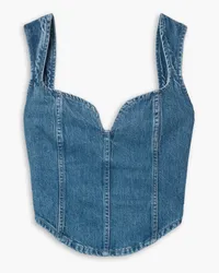 Mara Hoffman Milla organic denim top - Blue Blue