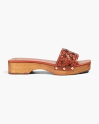 Tory Burch Woven leather mules - Brown Brown