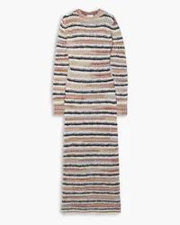 A.L.C. Josephine striped knitted maxi dress - Neutral Neutral