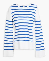 Autumn Cashmere Breton striped knitted sweater - White White