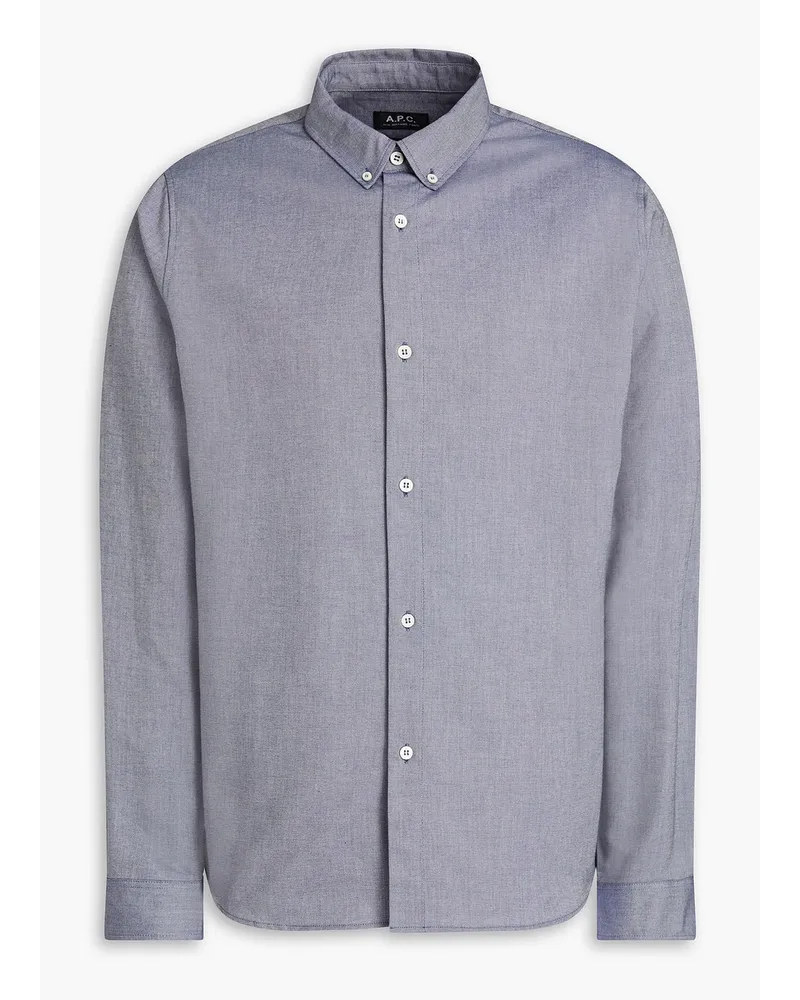 A.P.C. Cotton-chambray shirt - Blue Blue