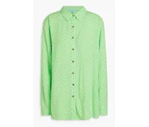 Millie printed crepe shirt - Green