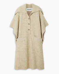 Nanushka Rozaly oversized knitted hooded cape - Neutral Neutral