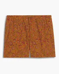 Zimmermann Mid-length printed swim shorts - Brown Brown