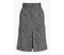 Bouclé-tweed skirt - Black