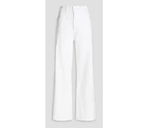 Hepburn high-rise wide-leg jeans - White
