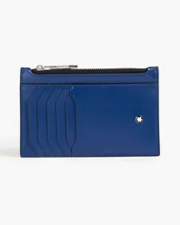 Montblanc Leather cardholder - Blue Blue