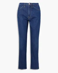 Frame Denim Le Italien high-rise straight-leg jeans - Blue Blue