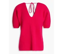 Ribbed cashmere top - Pink
