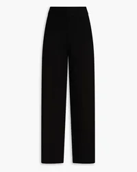 Maje Knitted wide-leg pants - Black Black