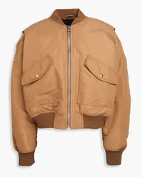 Kitsuné Embroidered shell bomber jacket - Neutral Neutral