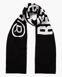 RED Valentino Jacquard-knit wool scarf - Black - OneSize Black