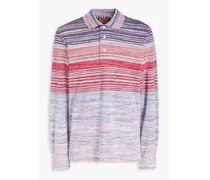 Missoni Space-dyed cotton polo shirt - Red Red