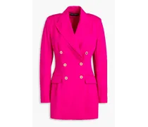 Double-breasted stretch-ponte blazer - Pink