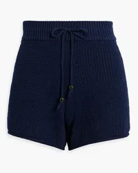 Onia Crochet-knit cotton shorts - Blue Blue