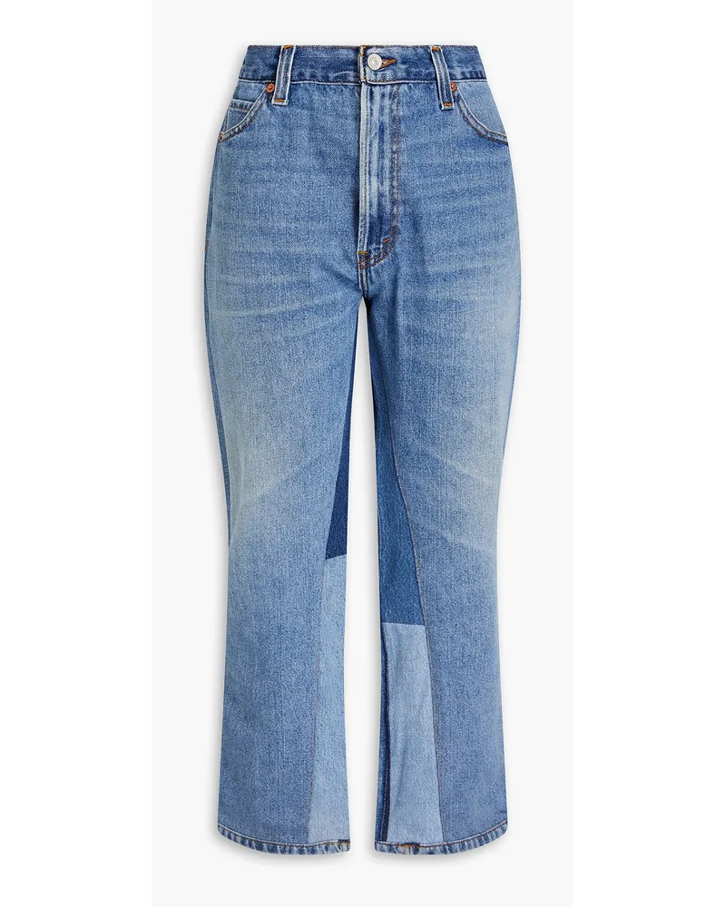 Levi's 70s faded paneled high-rise flared jeans - Blue Blue